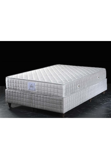 Nivabaza Çift Kişilik Sandıklı Baza Başlık Yatak Seti Solid Baza Inci Set