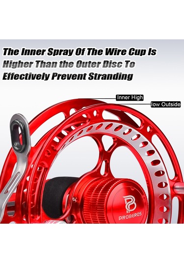 Proberos Jd85 85mm Taşınabilir Hafif Tam Metal Balıkçılık Makarası - Stil D