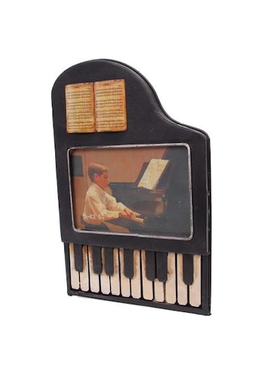 Dekoratif Metal Çerçeve Piyano Temalı