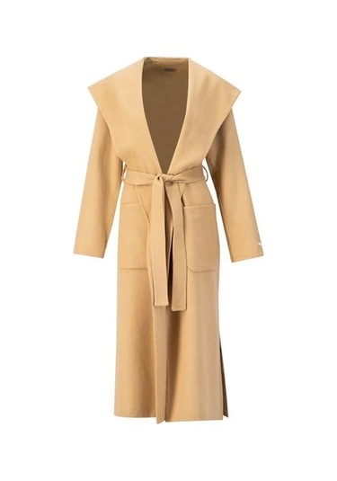 Armine Handmade Kapüşonlu Manto 24k8109 Camel Camel