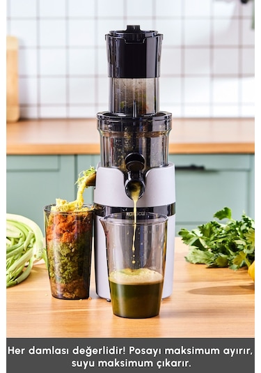 Karaca Slow Juicer Yavaş Sıkım Katı Meyve Sıkacağı