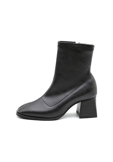 2001 De Scario Kadın Deri Bot Siyah