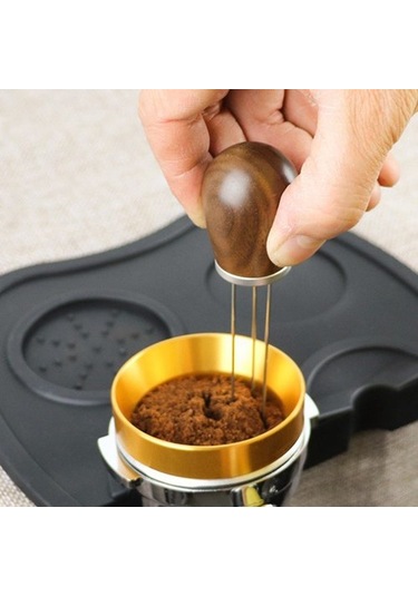 Metabagua Adet Kahve Sabotaj Iğne Tipi Kahve Tozu Dağıtıcı, Kayın Ağacı 3zq8jn Siyah