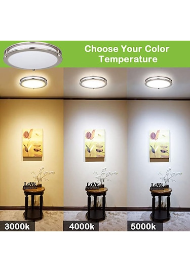 Led Plafonyer Modern Plafonyer Gömme Tavan Lambası Geniş Işın Açısı Çok Renkli