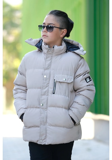 Erkek Çocuk Şişme Mont Km.0041 Bej