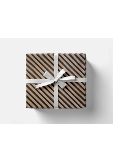 Siyah Verev Kraft Ambalaj Kağıdı Seti 10 Rulo Kağıt 70x100 Cm