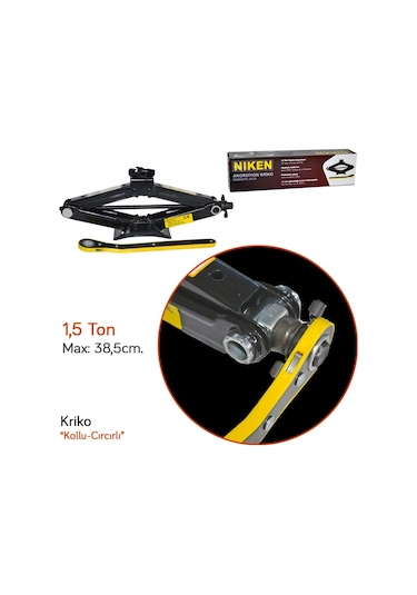 Niken Akordion Kriko Cırcırlı Kollu 1,5 Ton