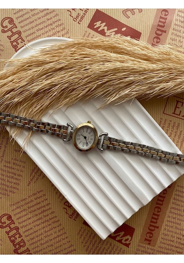 Rub072 25 Mm Rubsey Retro Minimal Hasır Kordon Vintage Kadın Kol Saati Siyah