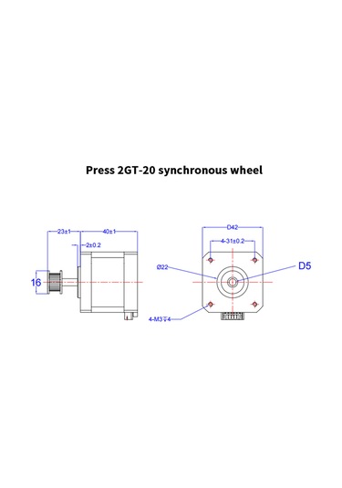 Youtek 42-40mm Adım Motoru, Yüksek Hızlı Ve Sıcak Dayanıklı, Creality K1/k1 C, Bambu X1/p1p/a1, Voro 3d Yazıcıları İçin Uyumlu