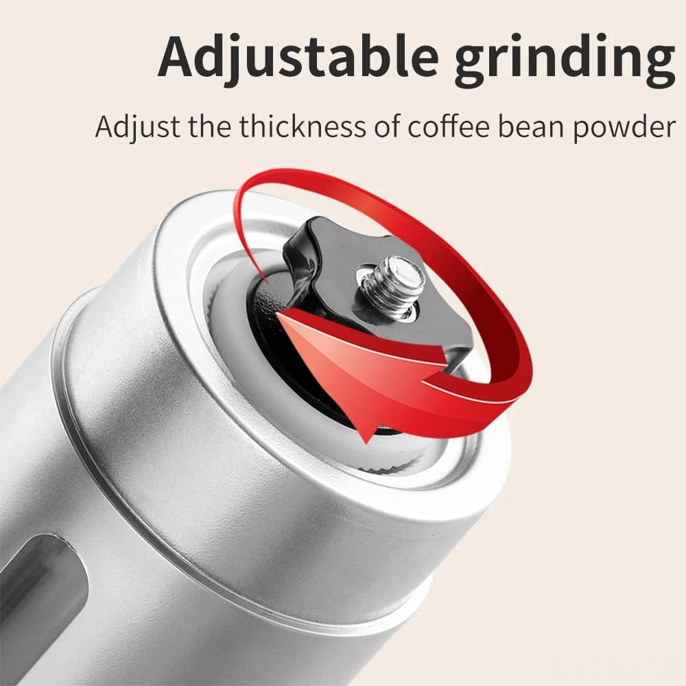 Kangvka 304 Paslanmaz Çelik Seramik Tefli El Coffee Grinder, Ayarlanabilir Öğütme Seçeneği İle Ev, Ofis Ve Kamp İçin Taşınabilir Kahve Fincanı Diğer