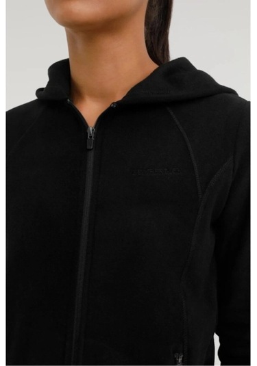 Lumberjack 7ct657 Wb Kadın Siyah Kapüşonlu Polar Ceket 101782303 Siyah