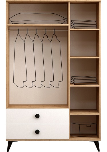 Lita Gardırop 3 Kapaklı Sepet-aytaşı