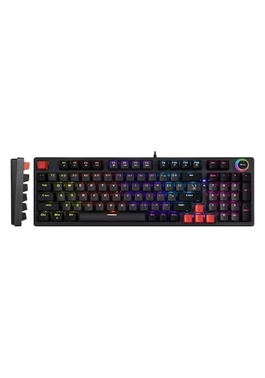 Rgb 96 Tuşlu Gaming Klavye 20 Işık Modu Ayarlanabilir Parlaklık Blue Switch Uzun Ömürlü