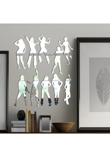 Dansçı Kızlar Dekoratif Ayna Şeffaf