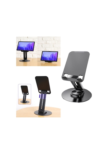 Masaüstü Tablet Standı Büyük Boy Tablet Tutucu Metal