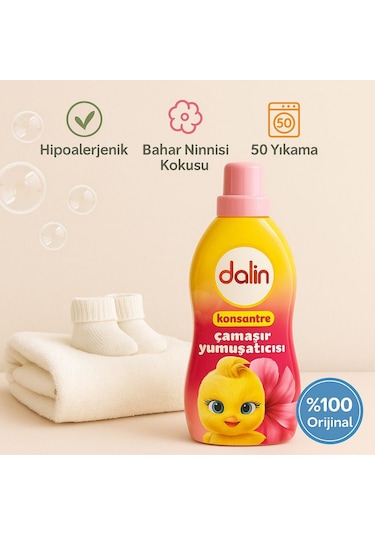Dalin Bahar Ninnisi Bebek Konsantre Çamaşır Yumuşatıcı 1200 Ml
