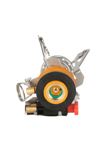 Fosenze Taşra Kampı İçin Çelik-alüminyum Mini Ocak, Elektronik Alevle Ateşleme, Taşınabilir Çanta İçeren Hafif Kullanimlı Isıtıcı Gümüş