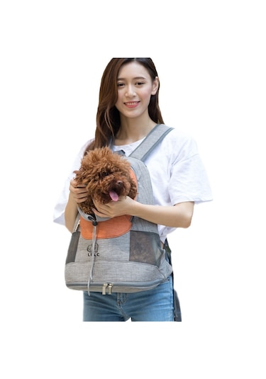 Ldlc Göğüs Messenger Çantası Pet Taşınabilir Nefes Alabilir Sırt Çantasına Maruz Kalabilir, Boyut: M Yeşil