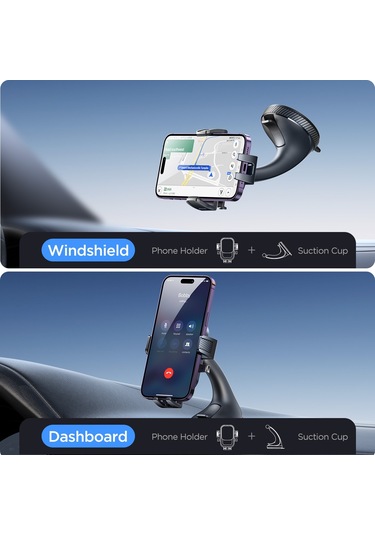 Joyroom Jr-ok6 Araç Ön Cam Telefon Tutacağı Siyah