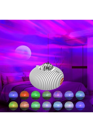 Homyl Oyun Odası Düğün Arabası Için Yıldız Projektörü Gece Işığı Çok Renkli