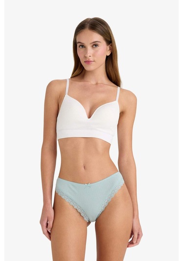 Defacto Dantel Detaylı Ribana 3'lü Brazilian Külot-fall İn Love D8672AX25AUGR93 Gri