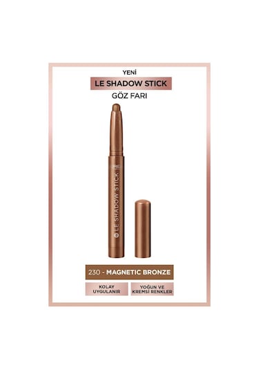 L'Oréal Paris Le Shadow Stick Göz Farı 230 Magnetic Bronze