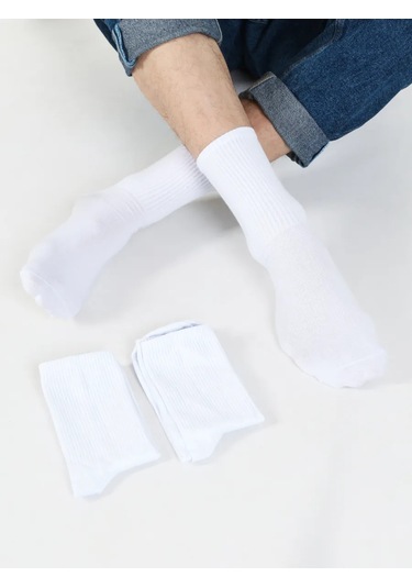 Zolotaa İgla Yüksek Çoraplar 3 Çift 190612444 Beyaz