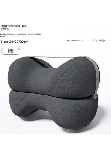 Qingmipy Yüksek Kaliteli Hafıza Köpük Ayak Yükseltme Yastığı - Gebe, Yaşlı Ve Fraktürlü Kişiler İçin - Kan Dolaşımını İyileştirir, Ağrıyı Azaltır - 28x20x20 Cm Antrasit Sweatshirt Kumaşı