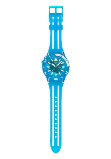 Swatch Sscu09s100 Blue Fire Erkek Kol Saati Mavi