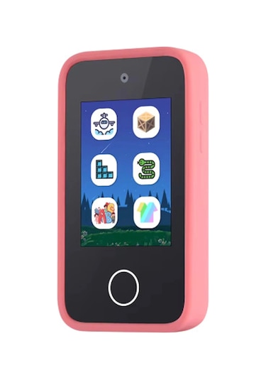 Telefon Modelli Çocuk Dijital Fotoğraf Makinası Çift Kameralı Dokunmatik Ekran 2.0 Ekran