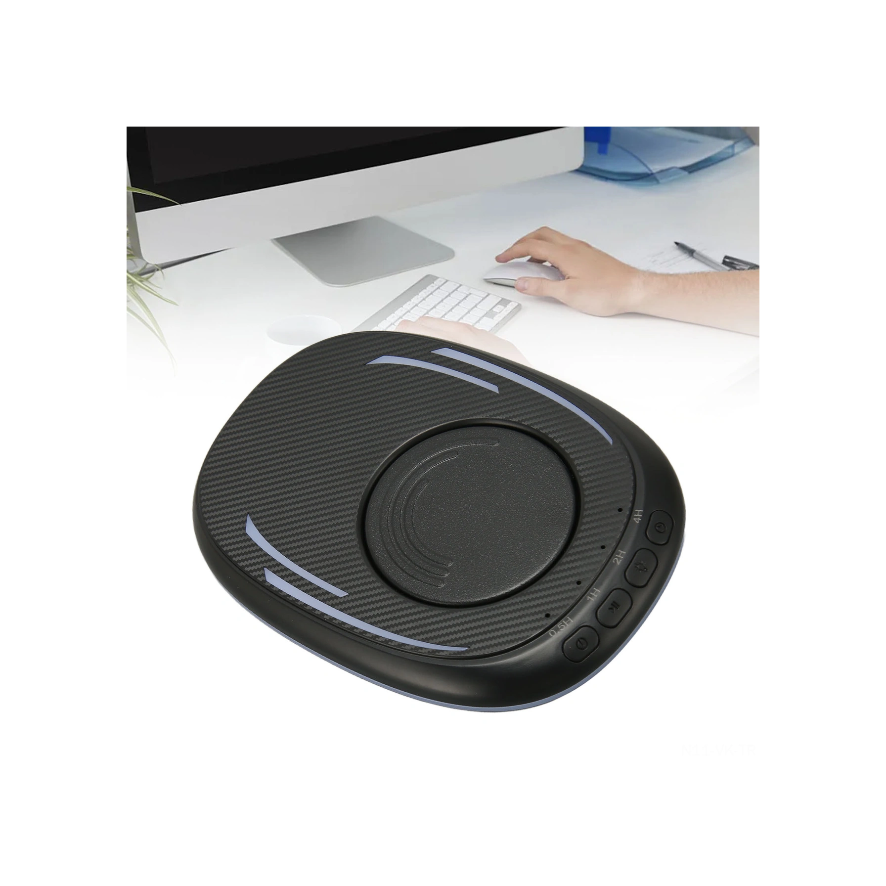 Vkemall Usb Fiziksel Fare Hareketlendirici, Otomatik Rastgele Hareket, 0.5-4 Saat Zamanlayıcı, Led Gösterge, Laptop Aktif Tutucu, Q2 Siyah