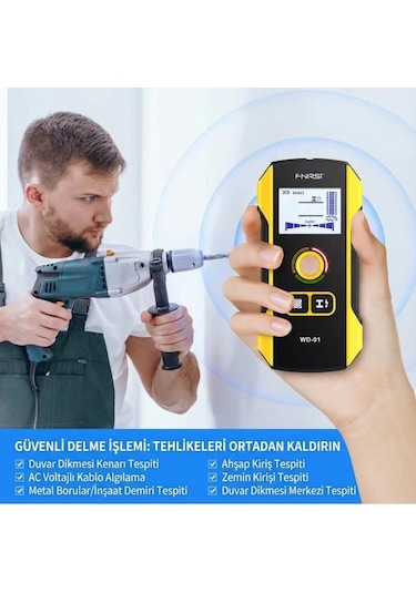 Fnırsı Wd-01 Metal Dedektörü Duvar Tarayıcı
