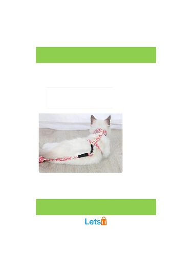 Dayanıklı Ayarlanabilir Kedi Gezdirme Göğüs Tasması