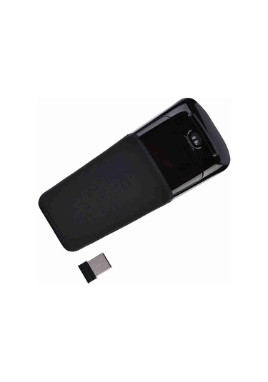 Yuntech01 2.4ghz Kablosuz Optik Fare - Usb Alıcı, Katlanabilir Tasarım, Dokunmatik Kaydırma, Ergonomik Siyah