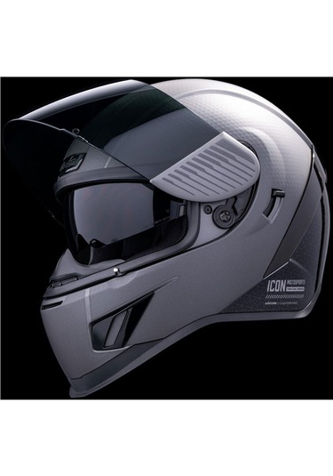 Icon Airform Counterstrike Mıps Kapalı Motosiklet Kaskı Mat Gümüş