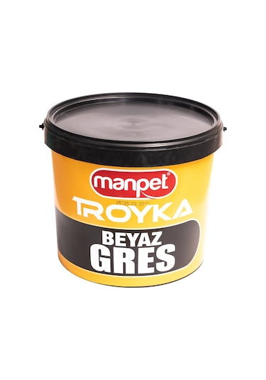 Manpet Troyka Beyaz Gres - 14 KG Plastik Kova