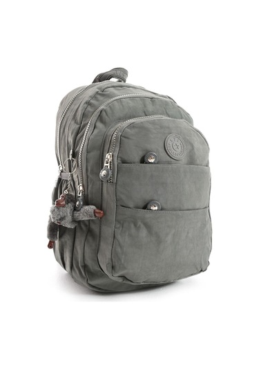 Ultra Hafif Çok Cepli Orta Boy Sırt Çantası Unisex Gri Model: 571-4c Gri