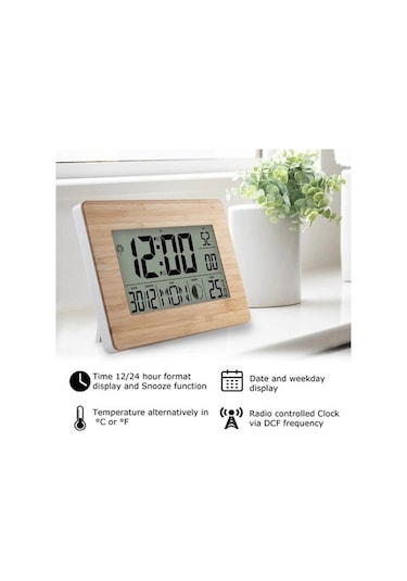 Trendooze Takvim, Sıcaklık Saati Haki Haki Göstergeli Ekranlı Dijital Çift Büyük Atom Alarm, - Dp Haki