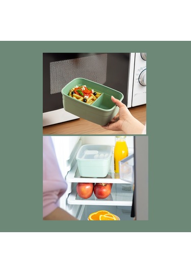 Porsima 3199 Sosluklu 2 Katlı Beslenme Çantası Lunch Box Somon
