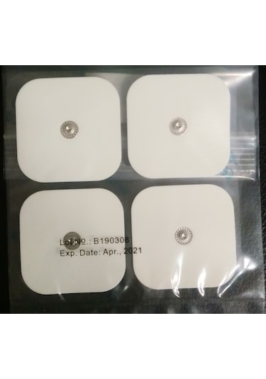 Çıtçıtlı Elektrot Pedi 5 x 5 Cm 3 Pakette 12 Adet