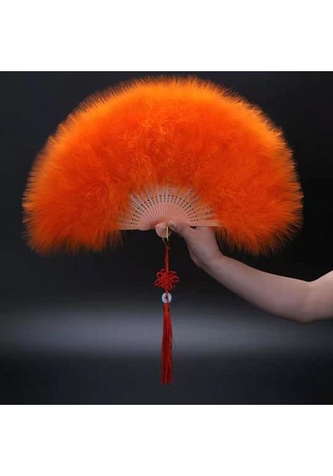 Pembe Tüy Katlanır Yelpaze Japon Tatlı Peri Kız Gotik Mahkeme Dansı El Yelpazesi