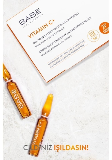 Babe Vitamin C+ Aydınlatıcı Etkili Konsantre Bakım Ampul Serum 10 x 2 ML