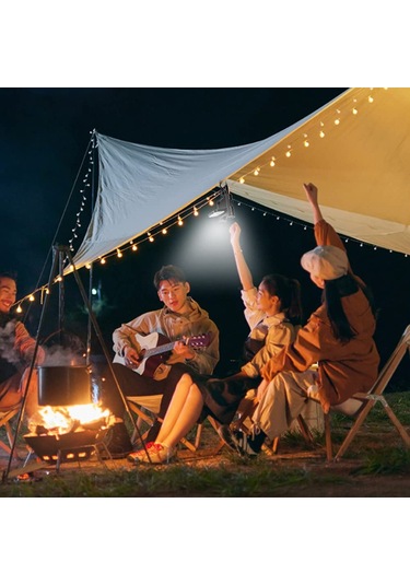 Taşınabilir Pil Ekran Far Açık Kamp Balıkçılık Led Far Su Siyah