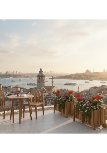 Ahşap Çiçeklik Saksılık 62 38 0 - 1 Kg