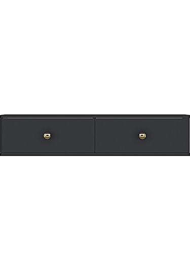 Tda1202a - Zuzu Duvara Montaj Tv Stand Antrasit-gold 120cm Antrasit / Koyu Gri