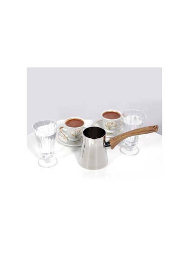 Serenk Definition Standlı 4  Parça Çelik Cezve Seti