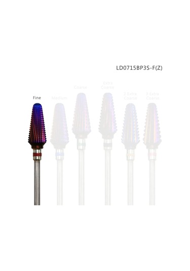 Hytoos Mor Karbür Tırnak Matkap Uçları 3/32 "tornado Karbür Bit Freze Kesiciler Manikür Pedikür Çivi Aksesuarları Araçları Açık Gri