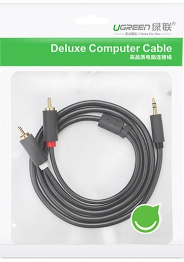 Ebitda 10512 Rca Y Splitter Stereo Ses Kablosu 3.5 Mm 3 Metre Ugreen Marka