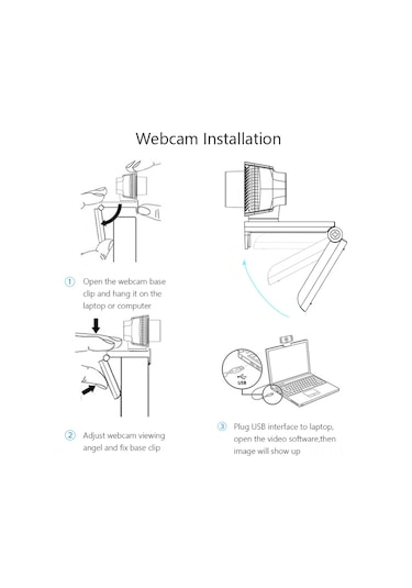 Skycity 1080p Hd Usb Webcam Mikrofonlu - Hızlı Kurulum, Gürültü Azaltma, 90 Görüş Açısı - Online Öğretim, Konferans, Canlı Yayın İçin