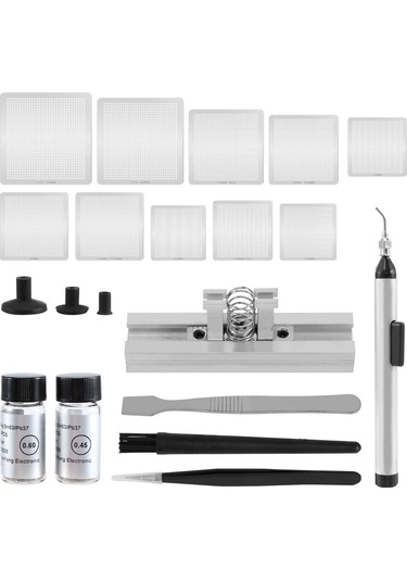 Bga Reballing Doğrudan Isı Şablonları Lehim Kiti Smt Yeniden İşleme Onarımı İçin